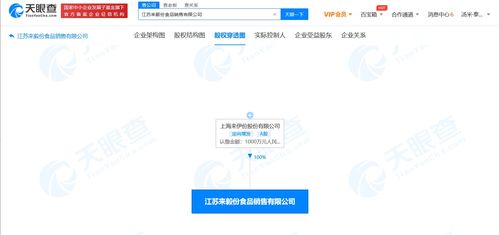 来伊份深化零售布局，关联公司投资江苏来毅份食品销售与科技开发